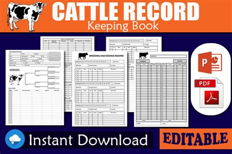 Cattle Record Keeping Printable
