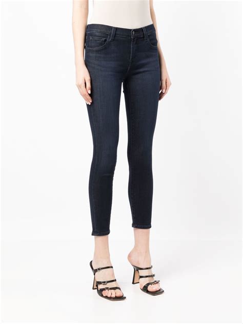 J Brand Mid Rise Cropped Jeans Farfetch