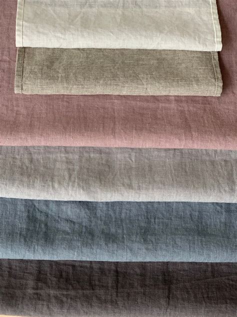 Washed Linen Fabric By The Yard Or Meter Width 250cm Etsy