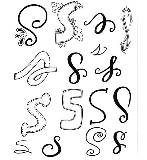 ¡eche un vistazo a la colección grande de paquetes de fuentes de letras disponibles en templatemonster.com! Doodle S | Estilos de letras, Tipos de letras abecedario ...