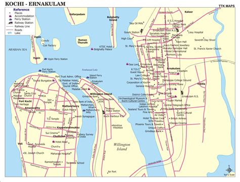 Squares, landmarks and more on interactive online satellite map of ernakulam with poi: Escape to Keralam: July 2012
