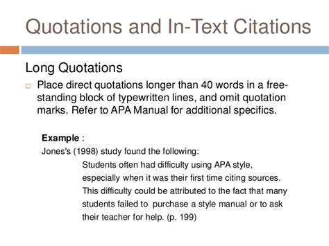 Here's everything you need to know about block quotations: Citation After Quote Apa - CitezFrais