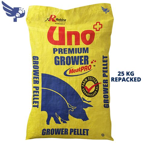 Uno Premium Grower Pellet 25kg Repacked Meatpro For Pigs Hogs