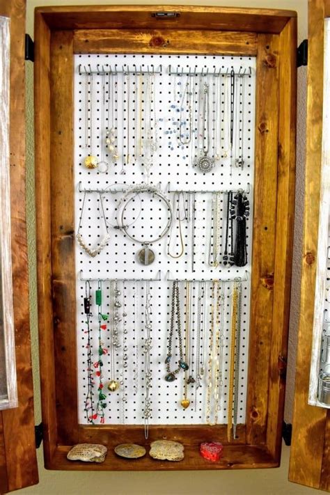 The Ultimate Diy Rustic Jewelry Cabinet Attractive With Lots Of