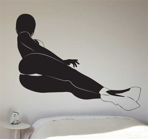 Sexy Woman Silhouette Sticker Tenstickers
