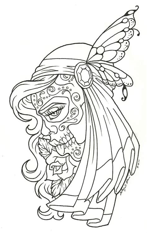Madeline hatter ever after high coloring sheet. Free Printable Day of the Dead Coloring Pages - Best ...