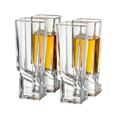 carre shot glasses set of 4 joyjolt touch of modern