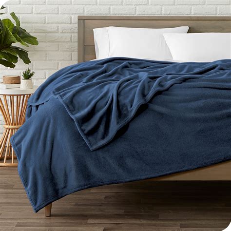 Bare Home Luxurious Ultra Soft Premium Microplush Fleece Blanket Fullqueen Dark Blue