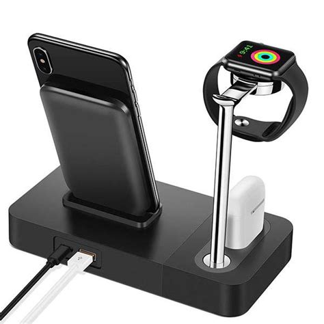 Setrovic 3 In 1 Aluminum Wireless Charging Stand For