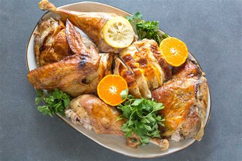 Spatchcocked Low Fodmap Citrus Brined Turkey With Giblet Gravy Fodmap Everyday