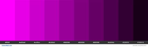 Shades Of Magenta Ff00ff Hex Color Hex Colors Purple Color Color