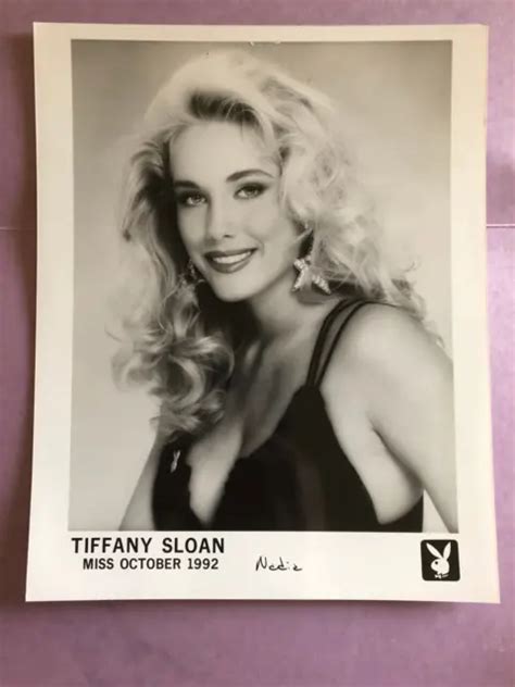 Tiffany Sloan Playboy Playmate Original Vintage Press Headshot Photo Picclick