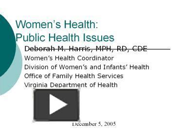 Ppt Womens Health Public Health Issues Powerpoint Presentation Free To Download Id Ae