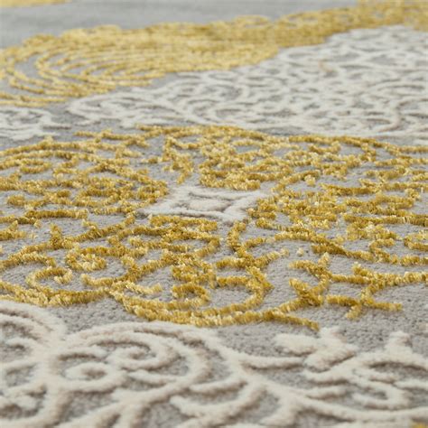 Лапчатка кустарниковая голд теппич (gold teppich). Teppich 3-D-Effekt Orient-Look Ornamente Grau | Teppich.de