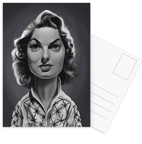 Ingrid Bergman Postcard Set Juniqe