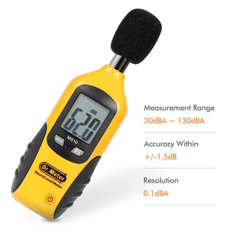 Drmeter Digital Noise Pressure Tester Sound Decibel Level Meter