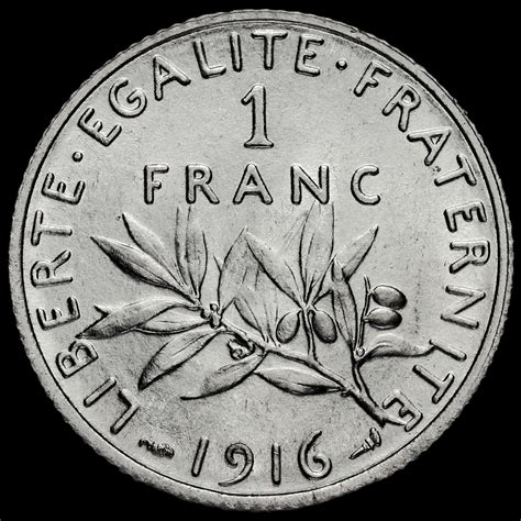 France 1916 Silver 1 Franc