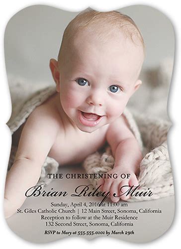 Upload Your Own Design X Christening Invitations Shutterfly