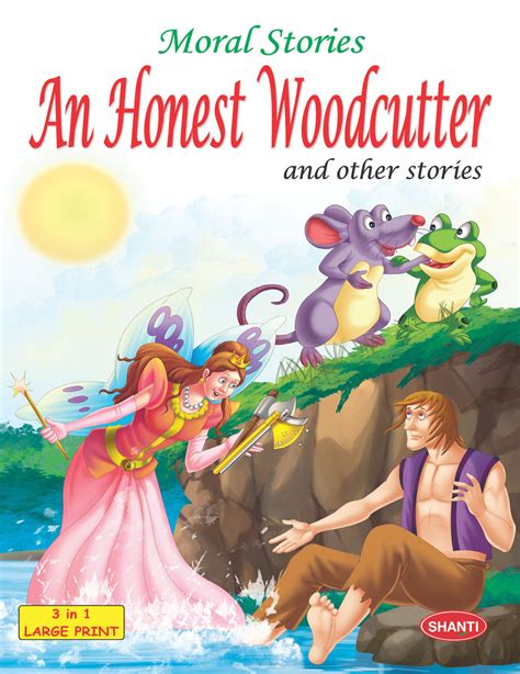 Story Book For Kids Moral Stories English An Honest Woodcutter And