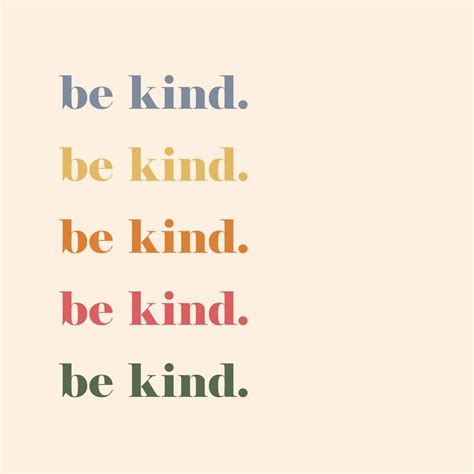 Be Kind Art Print Typography Quote Colorful Pink Red Yellow Blue Green