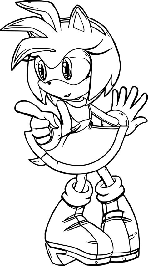 Search through 623,989 free printable colorings at getcolorings. cool Amy Rose You Coloring Page | Coloring pages, Amy rose ...