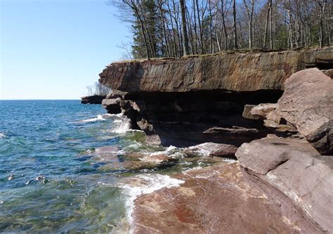 Shoreline At Apostle Islands National Lakeshore Wisconsin Image Free