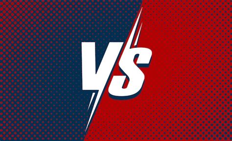 Premium Vector Vs Or Versus Text Poster For Battle Or Fight Game In