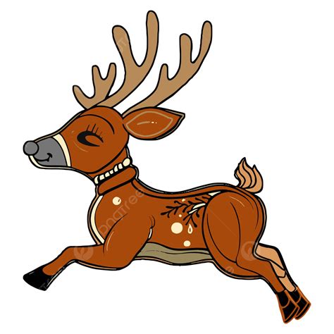 Christmas Deer Vector Christmas Deer Deer Bucks Png And Vector With