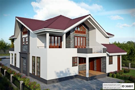 Six Bedroom House Plan Id 36801 House Designs By Maramani