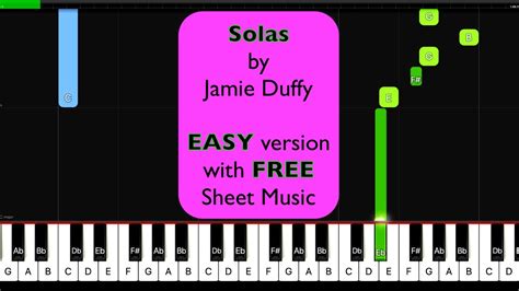 ‘solas By Jamie Duffy Easy Piano Version With Free Authorised Sheet