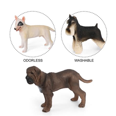 Volnau 9pcs Mini Dog Figurines Toys Figures For Kids Toddlers Christmas