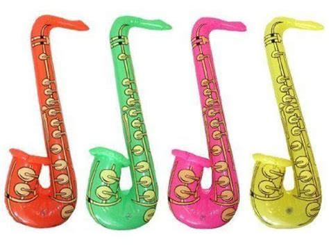 Decora 275 Inflatable Saxophone Assorted Colors 6pcs You Can Find