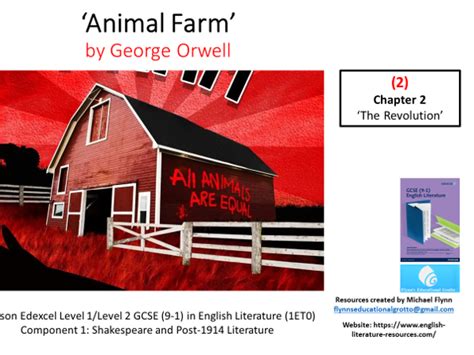 Gcse Literature 2 ‘animal Farm Chapter 2 Teaching Resources