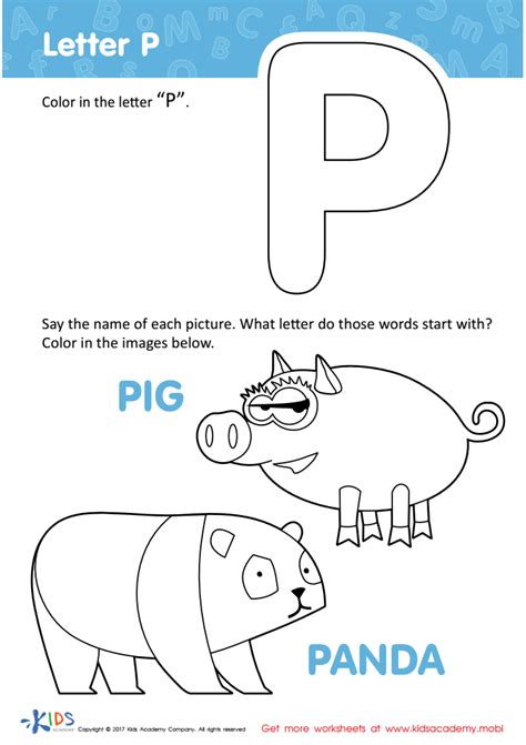 Letter P Printable Letter P Coloring Sheet Free Letter P Template