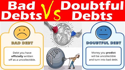 Differences Between Bad Debts And Doubtful Debts Youtube