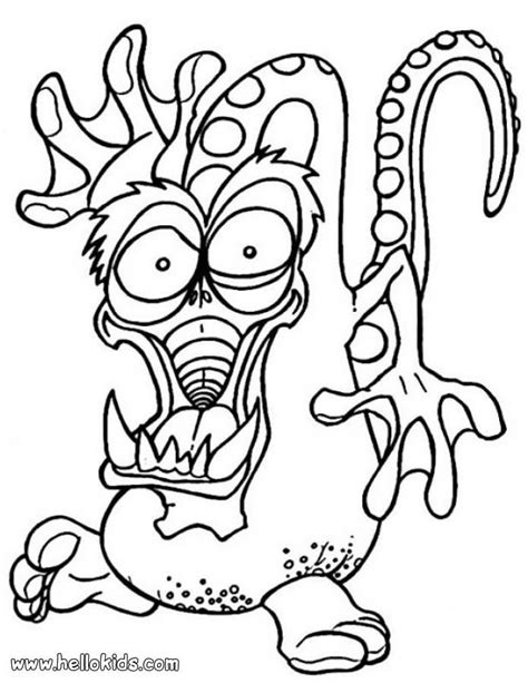 Free Monster Coloring Pages For Halloween Download Free Monster