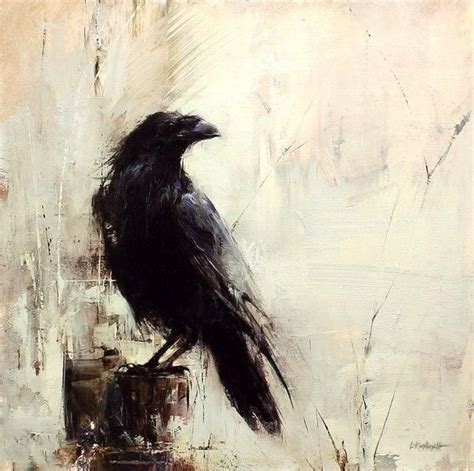 Lindsey Kustusch Crow Painting Crow Art Raven Art