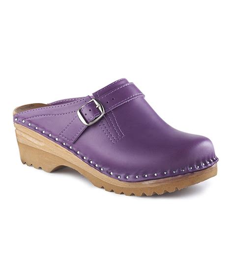 Look At This Troentorp Purple Raphael Leather Clog On Zulily Today Leather Clogs Dorothy