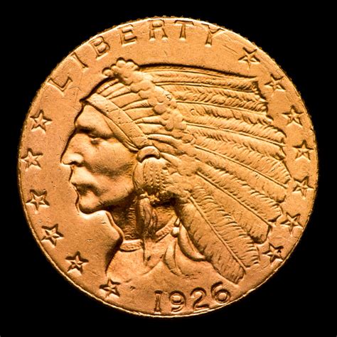 1926 250 Indian Head Quarter Eagle Gold Coin Pristine Auction
