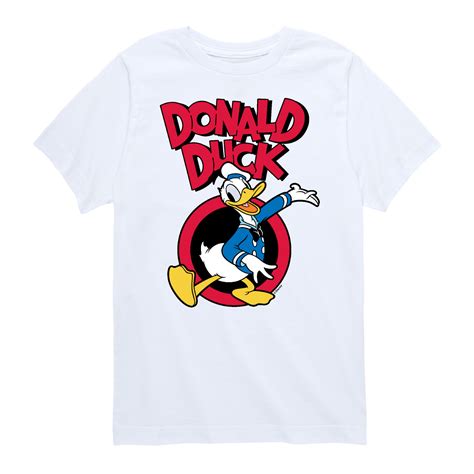 Mickey And Friends Donald Duck Toddler And Youth Short Sleeve Graphic