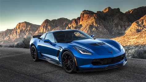 Blue Chevrolet Corvette Z06 Coupe Sport Car Hd Cars Wallpapers Hd