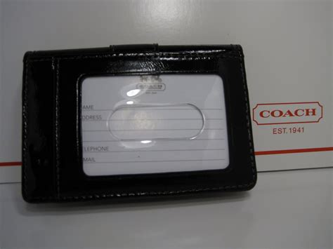 Shop men's card cases & card holders at coach. Vogue BlogShop: Coach Men's Leather ID Card Case Wallet 60567 - Black - S$168