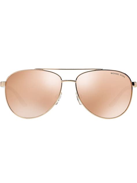 michael kors mirrored aviator sunglasses farfetch