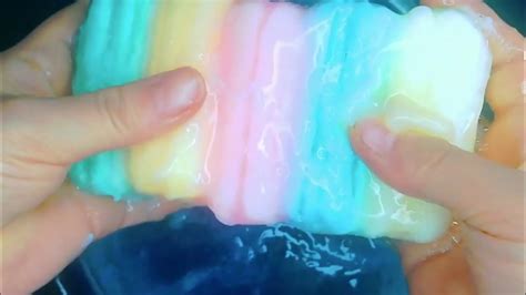 asmr squeezing soaked soap 😍 youtube