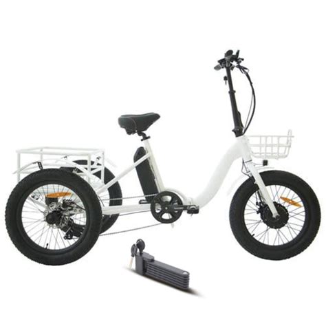 Eunorau 48v500w New Trike 20 Step Through Fat Tire Folding Electric