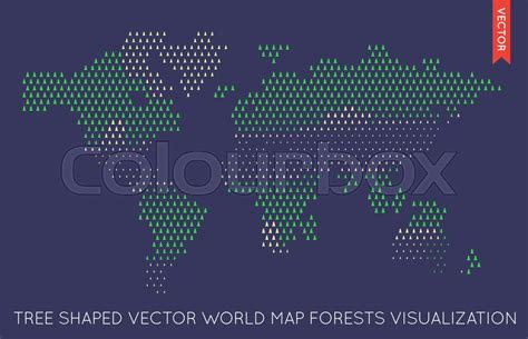 Vector Flat World Map Infographic Map Stock Vector Colourbox