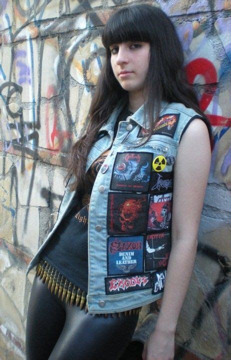 Metalheadgirl Metalgirl Bulletbelt Heavy Metal Girl Heavy Metal Fashion Metalhead Girl