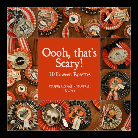 Vintage Halloween Rosettes Halloween Craft Projects Halloween Paper