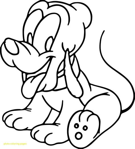 Mickey Mouse And Pluto Coloring Pages At Free