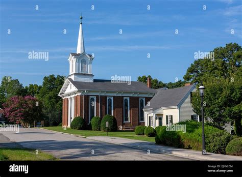View Of The Historic Town Of Boydton In Virginia Methodist Church